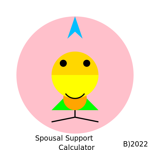 Spousal Support Calculator Logo - DrawGPT