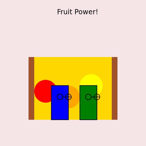 Two teenage brothers at a fruit store - DrawGPT