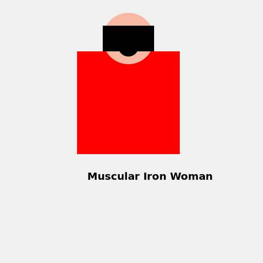 Muscular Iron Woman - DrawGPT