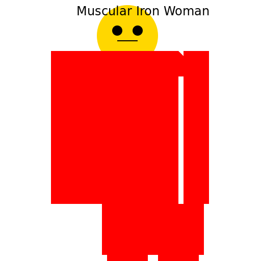 Muscular Iron Woman - DrawGPT