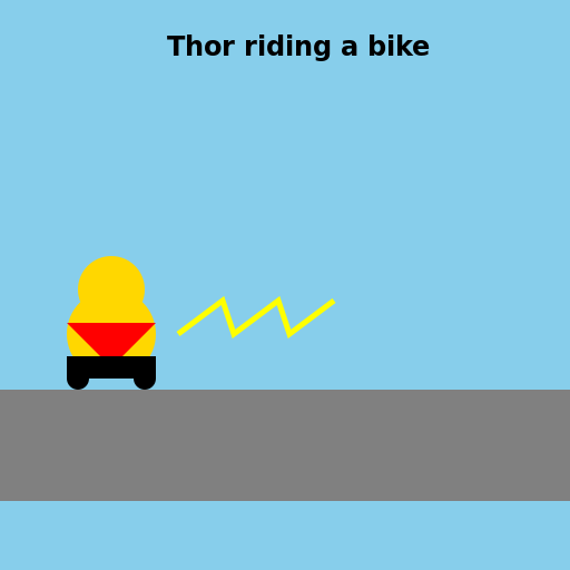 Thor's Bike Ride - DrawGPT