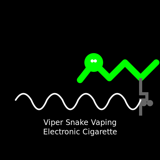 Viper Snake Vaping Electronic Cigarette - DrawGPT