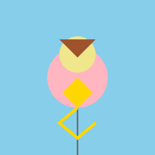 Granny Flying a Kite Logo - DrawGPT