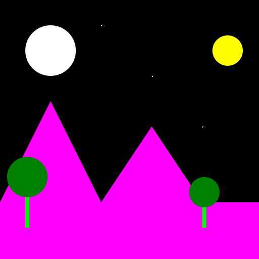 Pixel Art Retrosynthwave Landscape - DrawGPT