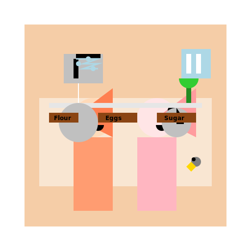 Boy and Girl in the Kitchen - DrawGPT