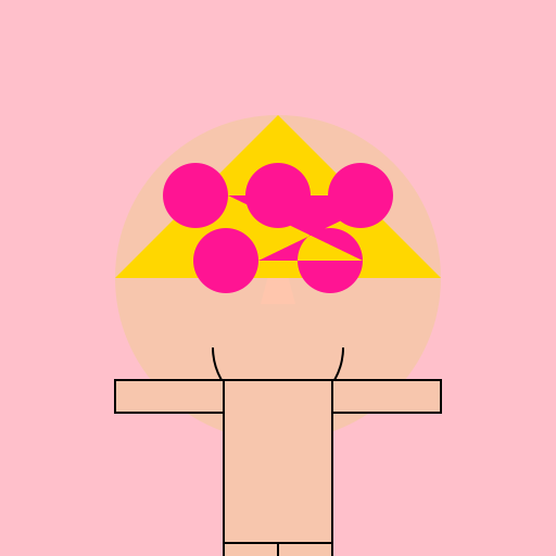Cute Girl with a Flower Crown - DrawGPT