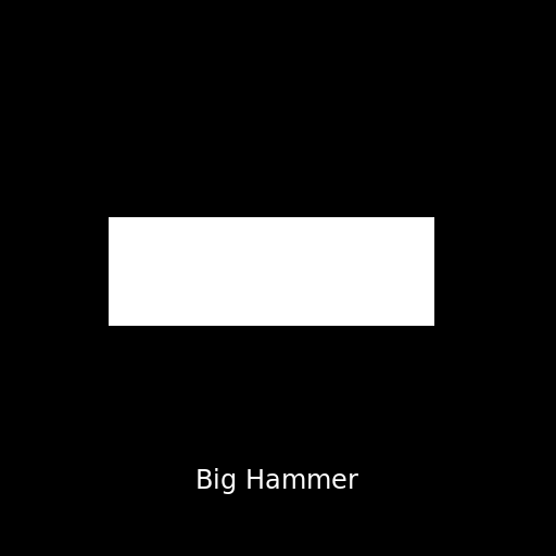 Big Hammer on Dark Background - DrawGPT