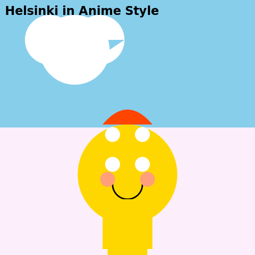 Helsinki in Anime Style - DrawGPT