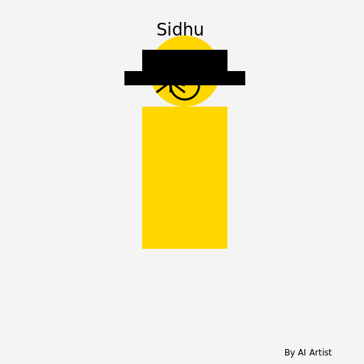 Sidhu's Signature Pose - DrawGPT