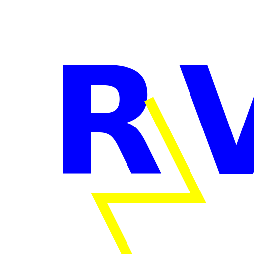 BlueR and YellowBolt with BlueV Logo - DrawGPT