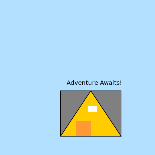 Tent that Comes Out of a Hiking Backpack - DrawGPT