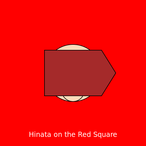 Hinata on the Red Square - DrawGPT