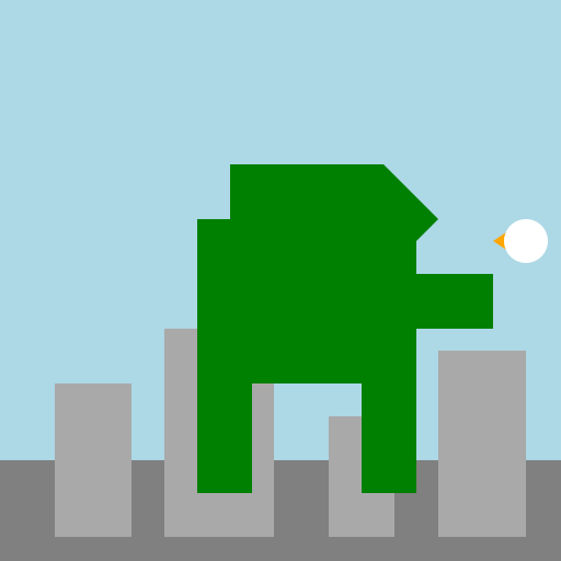 Giant Robot Brontosaurus Rampage - DrawGPT
