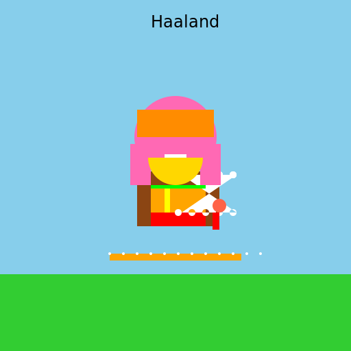 Haaland Eating a Burger - DrawGPT