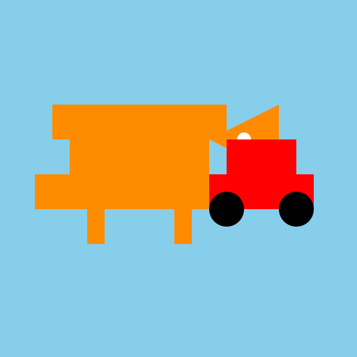T-Rex Driving a GTO - DrawGPT