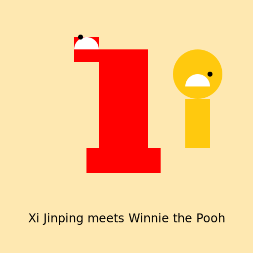 Xi Jinping and Winnie the Pooh - DrawGPT