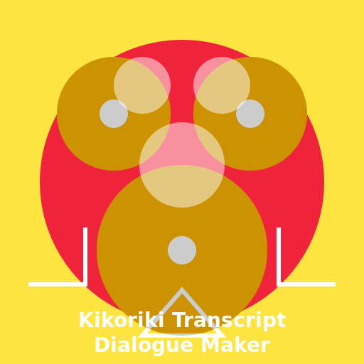 Kikoriki Transcript Dialogue Maker Logo - DrawGPT
