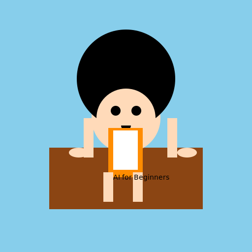 Black Girl with Afro Reading a Book on a Bench - DrawGPT