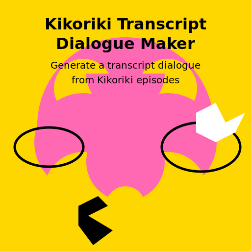 Kikoriki Transcript Dialogue Maker Logo - DrawGPT