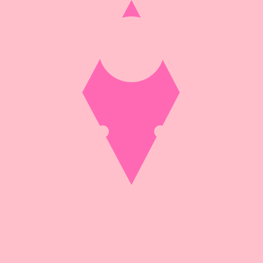 Pink Monster Girl with Long Hair and Panda Ears - DrawGPT