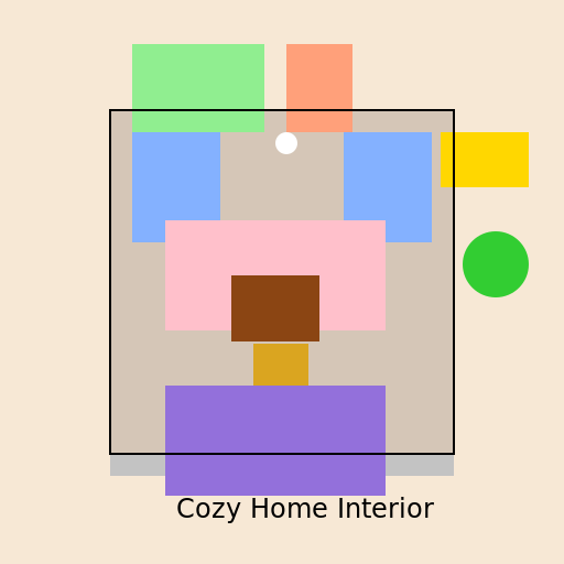 Cozy Home Interior - DrawGPT