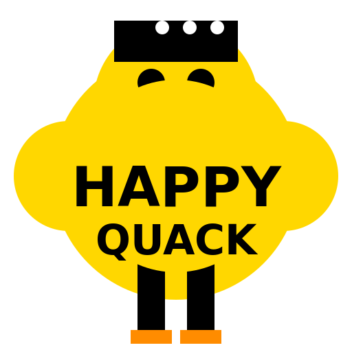 White Gangster Duck with Super Powers Getting High on Happiness Drugs - DrawGPT