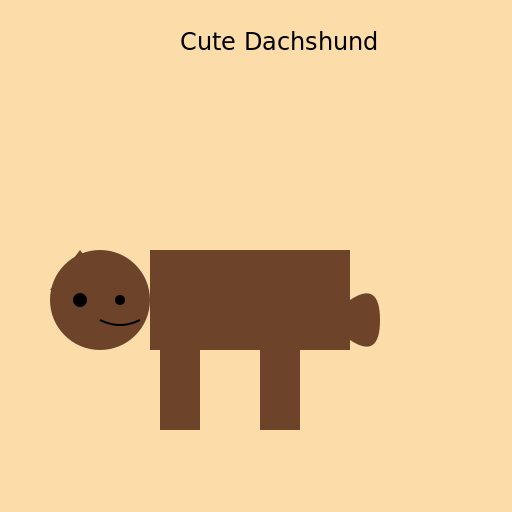 Cute Dachshund - DrawGPT