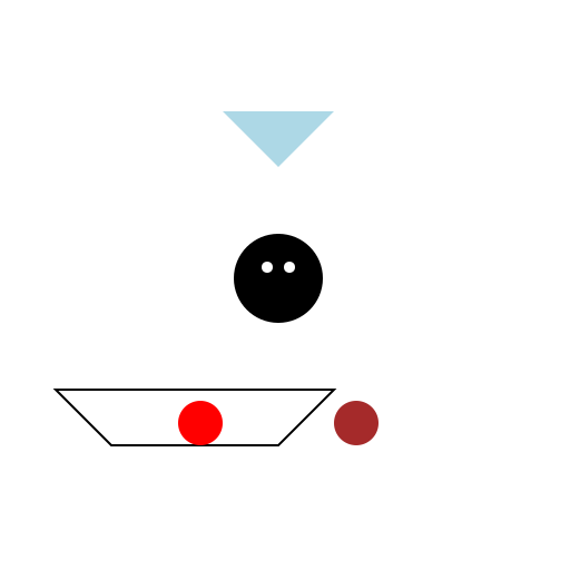 Perfume Bottle Boat with a Cat, Apple, and Doughnut - DrawGPT