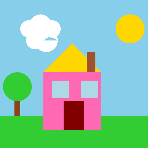 Colorful House - DrawGPT