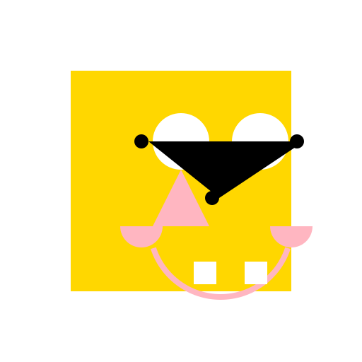Schematic Square with Expressive Features - DrawGPT