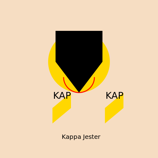 Jester Joker with Kappa Alpha Psi Accents - DrawGPT