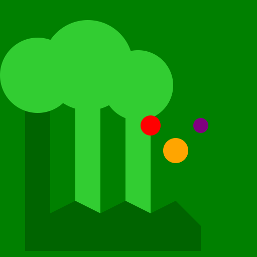 Dinosaur in a Lush Landscape with Blooming Fruits - DrawGPT