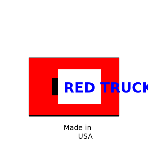 Tailgate of a Red Pickup - DrawGPT