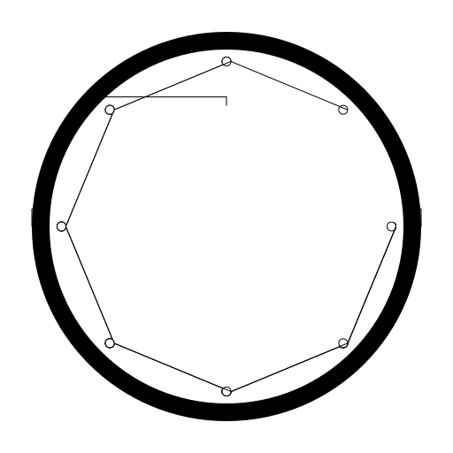 Architectural Drawing - Base Plate with Column and Bolts - DrawGPT