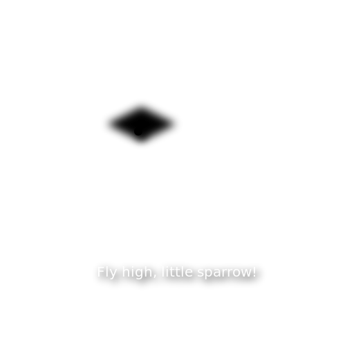 3D Sparrow Soaring in the Sky - DrawGPT