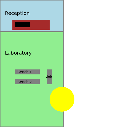 Floorplan of Clinical Laboratory - DrawGPT