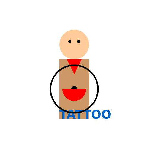 Dwarfen Tattoo with a Shield - DrawGPT