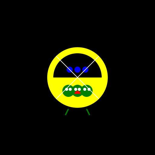 Yellow Flying Saucer with Aliens Waving - DrawGPT