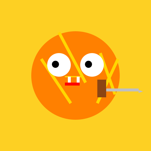 Tiger with Sword in Mouth - DrawGPT