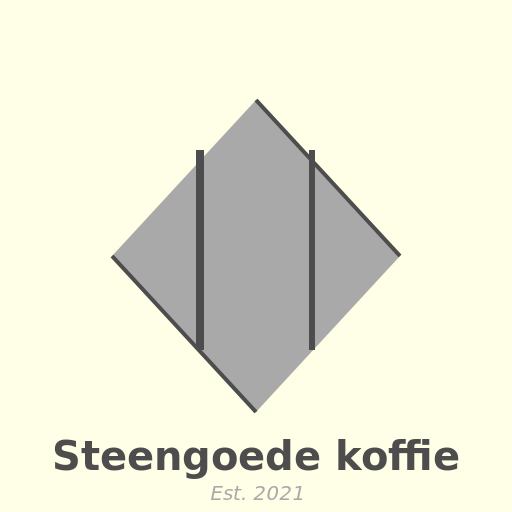 Steengoede koffie met een steenlogo schets - DrawGPT