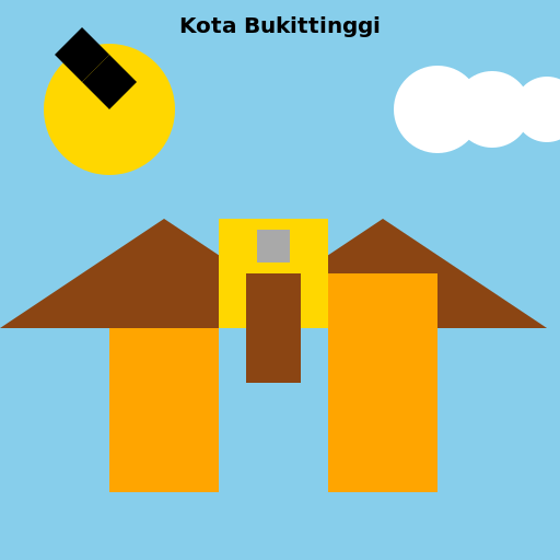 A Scenic View of Kota Bukittinggi - DrawGPT
