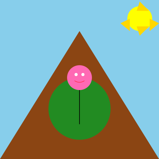 Suspended Body on a Tree Above a Mountain - DrawGPT