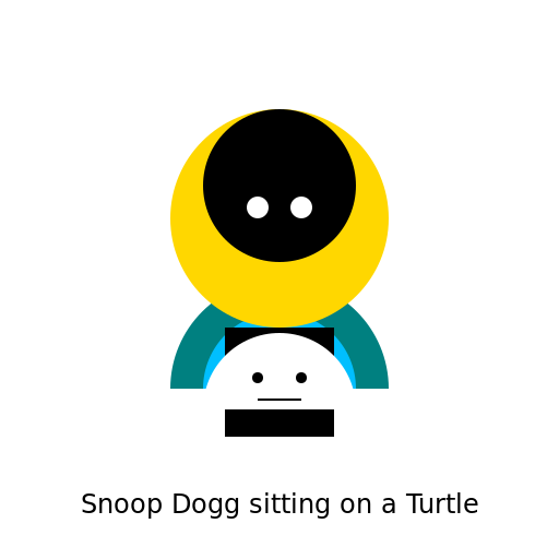 Snoop Dogg Sitting on a Turtle - DrawGPT
