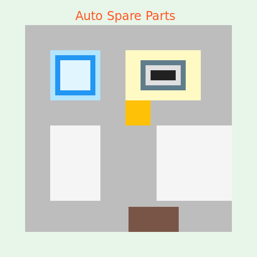Auto Spare Parts Sales & Retail Room - DrawGPT