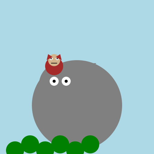 Water Buffalo with Monkey on its Back - DrawGPT