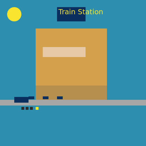 Train Station - AI Prompt #9880 - DrawGPT