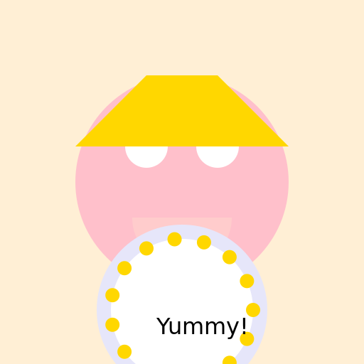 Cute Girl Eating Slaw - DrawGPT