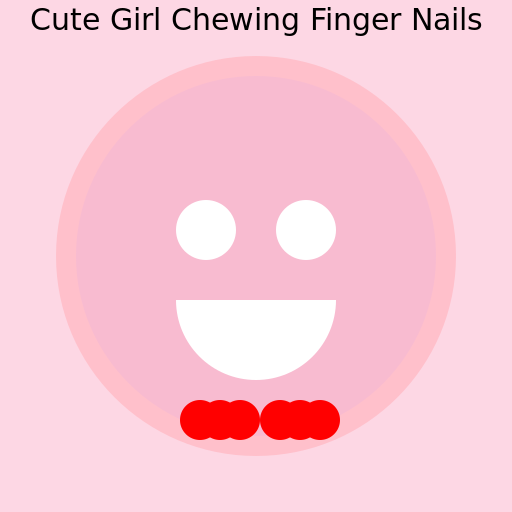Cute Girl Chewing Finger Nails - DrawGPT