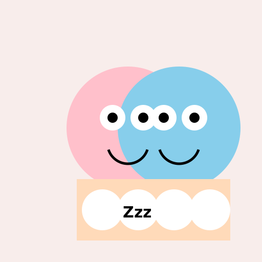 Cute Girl And Cute Boy Blanket And Shaving Cream Mummification Taking A Nap At Home - DrawGPT