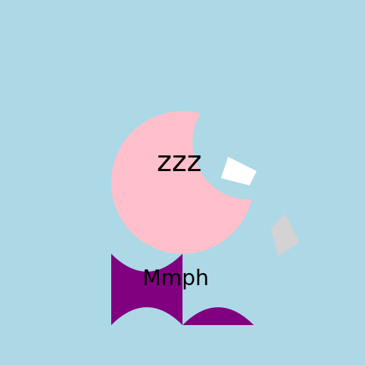 Cute Girl And Cute Boy Blanket, And Shaving Cream And Mummification Taking A Nap At Home Whilst Struggling And Saying Mmph - DrawGPT